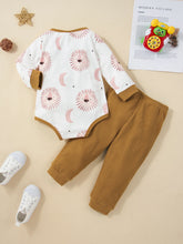 Load image into Gallery viewer, Girls Kangaroo Pocket Onesie and Ribbed Pants Set
