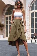 Load image into Gallery viewer, Elastic Waist Ruffled Skirt with Pockets
