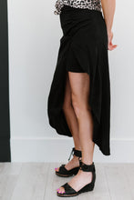 Load image into Gallery viewer, Hyfve Glam It Up Ruched Satin Tulip Hem Skirt
