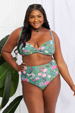 Load image into Gallery viewer, Marina West Swim Take A Dip Twist High-Rise Bikini in Sage
