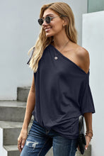 Load image into Gallery viewer, One Shoulder Tee Shirt
