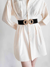 Load image into Gallery viewer, Geometric Buckle Elastic Wide Belt
