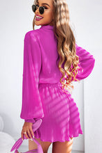 Load image into Gallery viewer, Pleated Half Button Drawstring Romper
