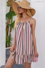 Load image into Gallery viewer, Striped Ruffle Hem Dress
