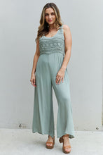 Load image into Gallery viewer, HEYSON Watch Me Full Size Crochet Detail Jumpsuit
