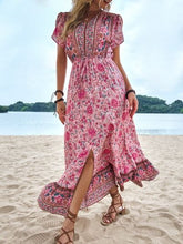 Load image into Gallery viewer, Floral Slit V-Neck Maxi Dress
