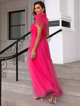 Load image into Gallery viewer, Tied One-Shoulder Tulle Dress
