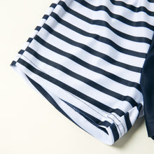 Load image into Gallery viewer, Graphic Striped Short Sleeve Top and Shorts Set
