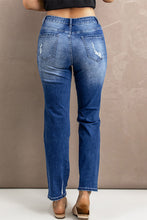 Load image into Gallery viewer, Distressed High-Rise Jeans with Pockets
