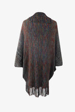 Load image into Gallery viewer, Multicolored Fringe Trim Poncho
