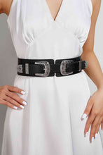 Load image into Gallery viewer, Double Buckle PU Leather Belt
