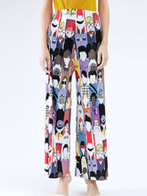 Load image into Gallery viewer, Printed Accordion Pleated High-Rise Waist Wide Leg Pants
