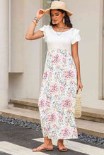 Load image into Gallery viewer, Round Neck Ruffled Short Sleeve Dress

