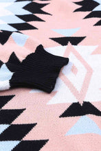 Load image into Gallery viewer, Geometric Button Down Dropped Shoulder Cardigan
