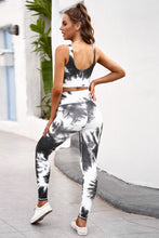 Load image into Gallery viewer, Tie-dye Crop Top and legging Set
