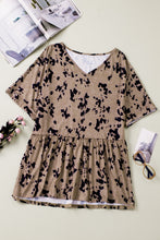 Load image into Gallery viewer, Plus Size Printed Babydoll Top
