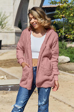Load image into Gallery viewer, Teddy Hooded Jacket with Pockets
