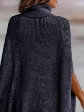 Load image into Gallery viewer, Turtleneck Dolman Sleeve Poncho
