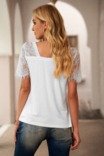 Load image into Gallery viewer, Side Lace V Neck T-Shirt
