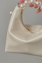 Load image into Gallery viewer, PU Leather Pearl Handbag
