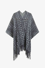 Load image into Gallery viewer, Open Front Fringe Hem Poncho
