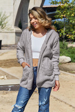 Load image into Gallery viewer, Teddy Hooded Jacket with Pockets
