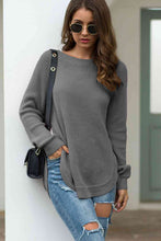 Load image into Gallery viewer, Round Neck Ribbed Knit Top
