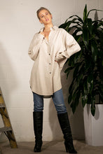 Load image into Gallery viewer, LINEN SHIRTS DRESS WITH BELT POCKET
