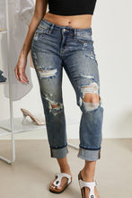 Load image into Gallery viewer, Judy Blue Lindsey Full Size Bleach Splash Boyfriend Jeans
