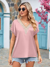 Load image into Gallery viewer, V-Neck Cuffed Blouse
