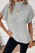 Load image into Gallery viewer, Turtleneck Short Sleeve Sweater
