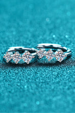 Load image into Gallery viewer, Sterling Silver Moissanite Huggie Earrings
