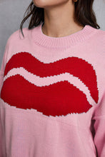 Load image into Gallery viewer, Lip Fringe Round Neck Sweater
