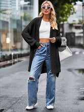 Load image into Gallery viewer, Long Sleeve Waffle-Knit Cardigan
