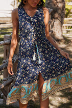 Load image into Gallery viewer, Floral Boho Mixed Print Dress
