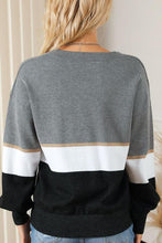 Load image into Gallery viewer, Striped V-Neck Long Sleeve Sweater
