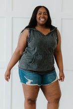 Load image into Gallery viewer, Sew In Love Casual Vibes Full Size Run Hooded Tank
