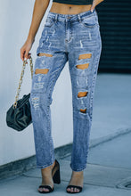 Load image into Gallery viewer, It&#39;s All So Simple Distressed Straight Leg Jeans
