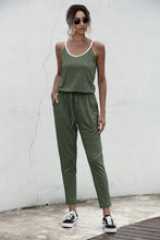 Load image into Gallery viewer, Contrast binding Cami Jumpsuit
