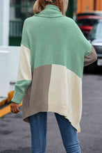 Load image into Gallery viewer, Color Block Long Sleeve Cardigan
