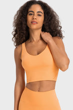 Load image into Gallery viewer, Deep V-Neck Crop Sports Bra
