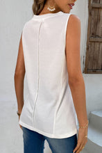 Load image into Gallery viewer, Buttoned V-Neck Tank
