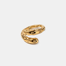 Load image into Gallery viewer, Titanium Steel Gold-Plated Bypass Ring
