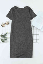 Load image into Gallery viewer, Girls Twisted V-Neck Short Sleeve Dress
