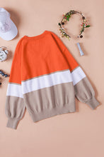 Load image into Gallery viewer, Striped V-Neck Long Sleeve Sweater
