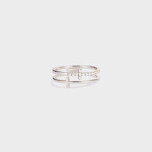 Load image into Gallery viewer, 925 Sterling Silver Double Cross Ring
