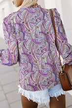 Load image into Gallery viewer, Printed Frill Flounce Sleeve Shirt

