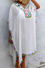 Load image into Gallery viewer, Tassel Detail Embroidery Dress
