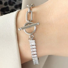 Load image into Gallery viewer, Zircon Titanium Steel Closure Bracelet
