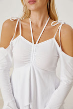 Load image into Gallery viewer, Tie Shoulder Layered Mini Cami Dress
